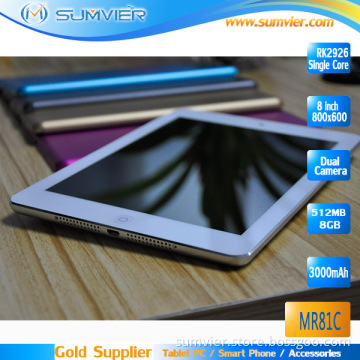 8inch Capacitive Android Pad with Dual Camera 800*600 Screen